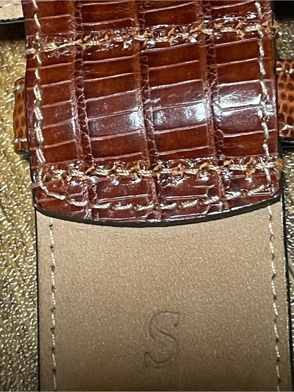 Vintage WCM New York Brown Leather Women’s Belt Size S NWOT